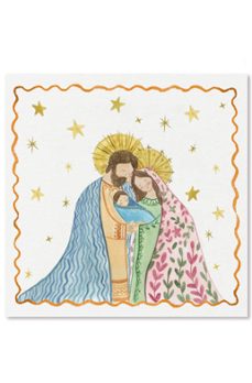 arte papel christmas 16x16 nochebuena-8436615382835