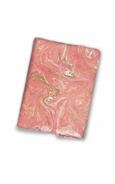 arte papel funda de libros marble pink-8436608783045