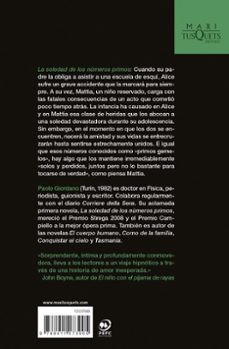 la soledad de los números primos-paolo giordano-9788411073905