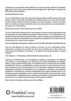 la 3ª alternativa: para resolver los problemas mas dificiles de l a vida-stephen r. covey-9788449311505