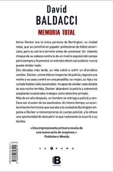 memoria total (serie amos decker 1)-david baldacci-9788466658515