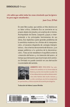 los limites de la interpretacion-umberto eco-9788490321225