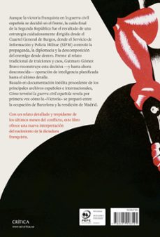 cómo terminó la guerra civil española-gutmaro gomez bravo-9788491998525