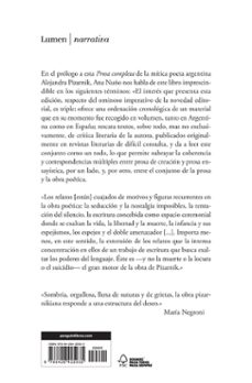 prosa completa-alejandra pizarnik-9788426425935