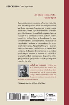 descolonizar la mente: la politica lingüistica de la literatura africana-ngugi wa thiongo-9788490626535