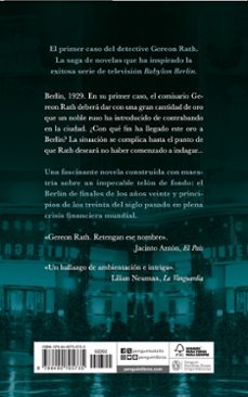 sombras sobre berlin (detective gereon rath 1)-volker kutscher-9788490705735