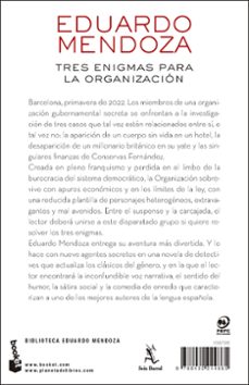 tres enigmas para la organización-eduardo mendoza-9788432244865