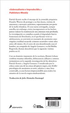 abrázame, oscuridad (kenzie y gennaro 2)-dennis lehane-9788419456885