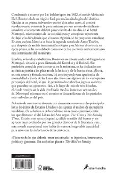 un caballero en moscu-amor towles-9788498388985
