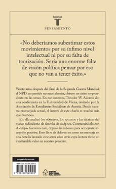 rasgos del nuevo radicalismo de derecha-theodor w. adorno-9788430625895