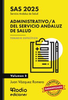 administrativo/a del servicio andaluz de salud. sas 2025. temario especifico. volumen 2 (ebook)-9781524396305