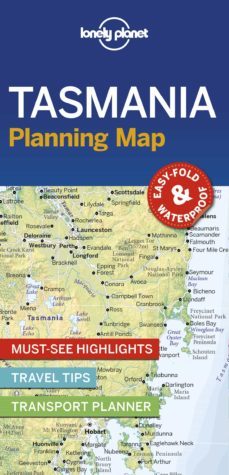lonely planet tasmania planning map 1 2019-9781788686105