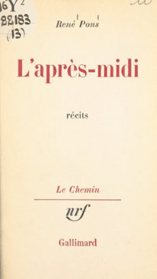 l'après-midi (ebook)-rené pons-9782072810305