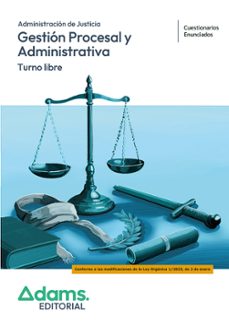 gestion procesal y administrativa. turno libre. cuestionarios-9788410776005