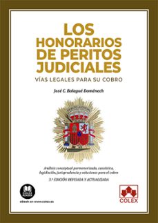 honorarios de peritos judiciales. vias legales para su cobro-9788411940405