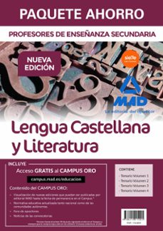 paquete ahorro lengua castellana y literatura cuerpo de profesores de enseñanza secundaria-9788414215005