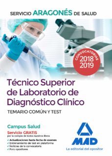 tecnico superior de laboratorio de diagnostico clinico del servicio aragones de salud: temario comun y test-9788414217405