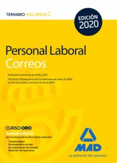 personal laboral de correos y telegrafos: temario (vol. 2)-luis ignacio guillen gil-9788414235805