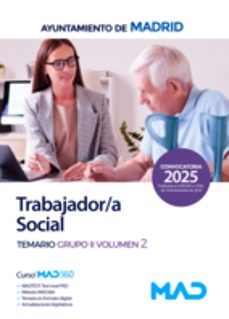 diplomado/a trabajos sociales del ayuntamiento de madrid. temario grupo ii vol. 2-9788414293805