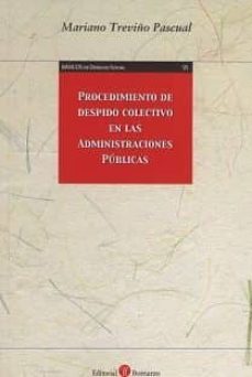 procedimiento de despido colectivo en las administraciones public as-mariano treviño pascual-9788416608805