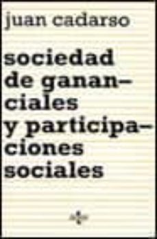 sociedad de gananciales y participaciones sociales-juan cadarso palau-9788430923205