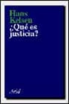 ¿que es la justicia?-hans kelsen-9788434411005