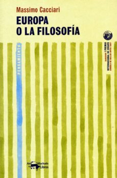 europa o la filosofia-massimo cacciari-9788477748205