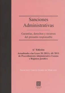 sanciones administrativas-francisco garcia gomez de marcado-9788490455005