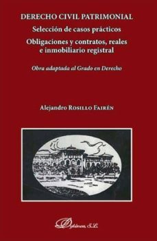 derecho civil patrimonial-alejandro rosillo fairen-9788490852705