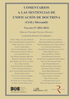 comentarios a las sentencias de unificacion de doctrina. civil y mercantil. volumen 5. 2011-2012 (ebook)-mariano (dir.) yzquierdo tolsada-9788491480105