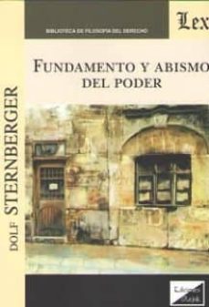 fundamento y abismo del poder-dolf sterberger-9789563926705