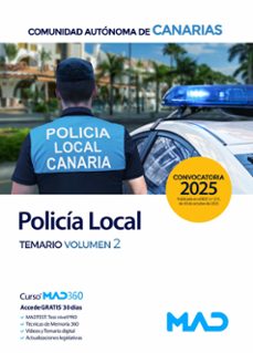 policia local de canarias. temario volumen 2-9791370282905