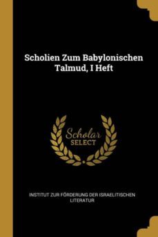 scholien zum babylonischen talmud, i heft-9780274021215