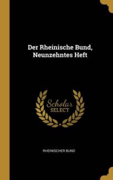 der rheinische bund, neunzehntes heft-9780274327515