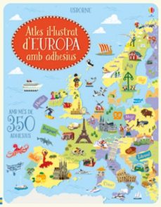 atles il·lustrat d'europa amb adhesius-9781474955515