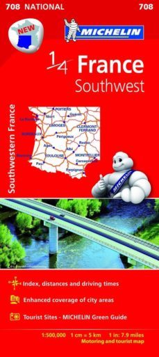 mapa france southwest 2015 ref. 11708-9782067200715