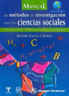 manual de metodos de investigacion para las ciencias sociales-benilde garcia cabrero-9786074480115