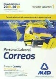 personal laboral de correos y telegrafos. temario volumen 1-9788414217115