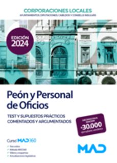 peón y personal de oficios de ayuntamientos, diputaciones y otras corporaciones locales.-9788414279915