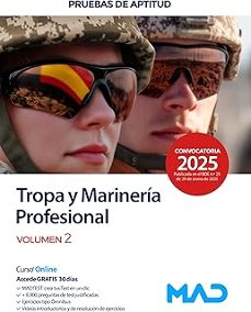 acceso a tropa y marineria profesional. pruebas de aptitud (vol. 2)-9788414293515