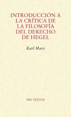 introduccion a la critica de la filosofia del derecho de hegel-karl marx-9788415576815