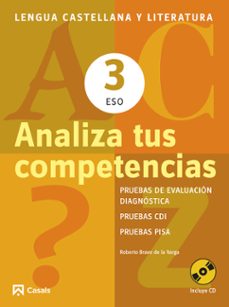 analiza tus competencias. lengua castellana y literatura 3 eso-9788421853115
