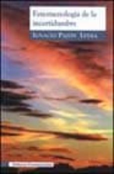 fenomenologia de la incertidumbre-9788424509415