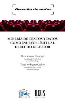 mineria de textos y datos como (nuevo) limite al derecho de autor-elena vicente domingo-9788429025415