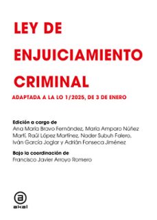 ley de enjuiciamiento criminal (ebook)-francisco javier arroyo romero-9788446056515