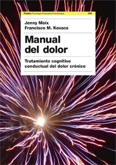 manual del dolor: tratamiento cognitivo conductual del dolor cron ico-9788449322815