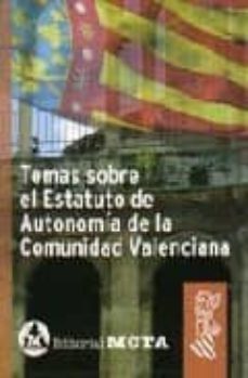 temas sobre el estatuto de autonomia comun valenciana-9788482191515