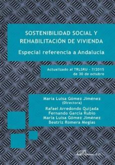 sostenibilidad social y rehabilitacion de vivienda-maria luisa gomez jimenez-9788490856215
