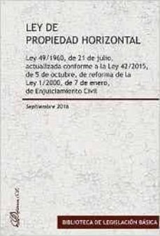 ley de propiedad horizontal (septiembre 2016)-9788490859315