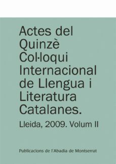 actes del 15e col·loqui internacional de llengua i literatura cat alanes-9788498833515